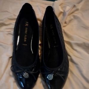 AK Anne Klein black flats size 10